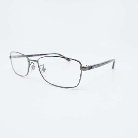 Gucci GG0063OJ 002 57mm Gunmetal/Havana Temples, New Men's Eyeglasses Frames. - Picture 3 of 9
